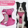 COMSLE Anti-Pull Dog Harness Small Medium Large Dog Pink S