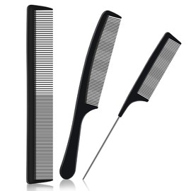 URAQT Hairdressing Combs Set, 3pcs Hair Combs Hair Brushes, Pin Tail Comb, Anti Static Fine Tooth Cutting Comb Professional Salon Styling Comb
