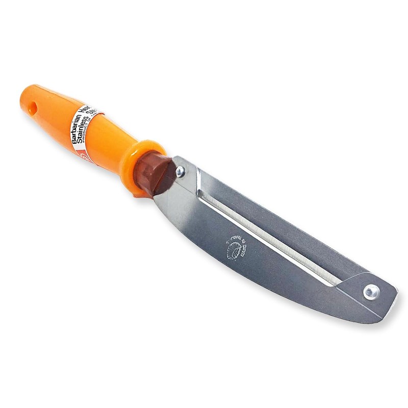 WitnyStore Kitchen Tool 8½" Long Orange Plastic Handle Stainless Steel