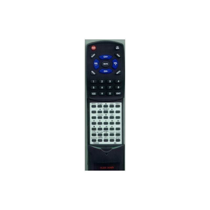 Replacement Remote Control for SANSUI LCDVD200B, CFTD2052, 076R0HE02B