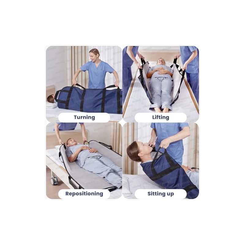 NIHAO Bed Positioning Pad 43" x 36" with 8 Reinforced