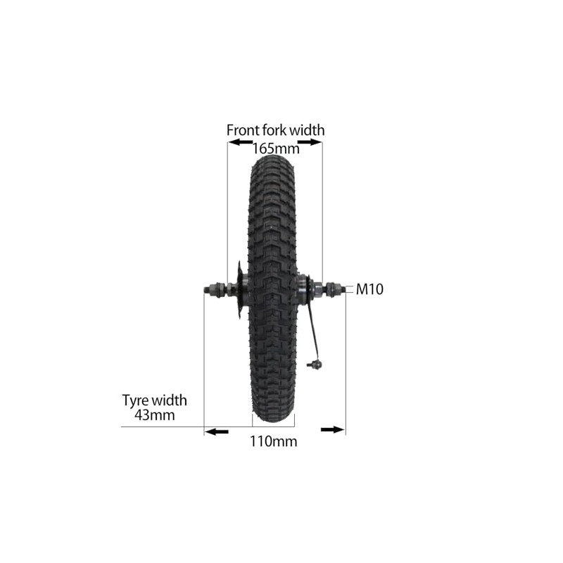 12 Inch Kids Bike Back Wheels Replacement with Solid Air