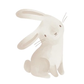 Little Dutch WD340023 Wall Sticker Baby Bunny Newborn Naturals