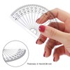 Plastic Protractor Math Protractors 180 Degrees, 4 Inch, Clear, Pack