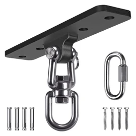 SELEWARE Punching Bag Hanger, 360° Swivel Heavy Bag Ceiling Mount