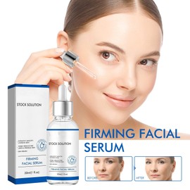 Firming Facial Serum, Professional Skincare Solution with Dropper, Instantly Smooth Looking Skin, Elasticity Boosting Formula, Skin Texture Enhancing for Mature and Dry Skin