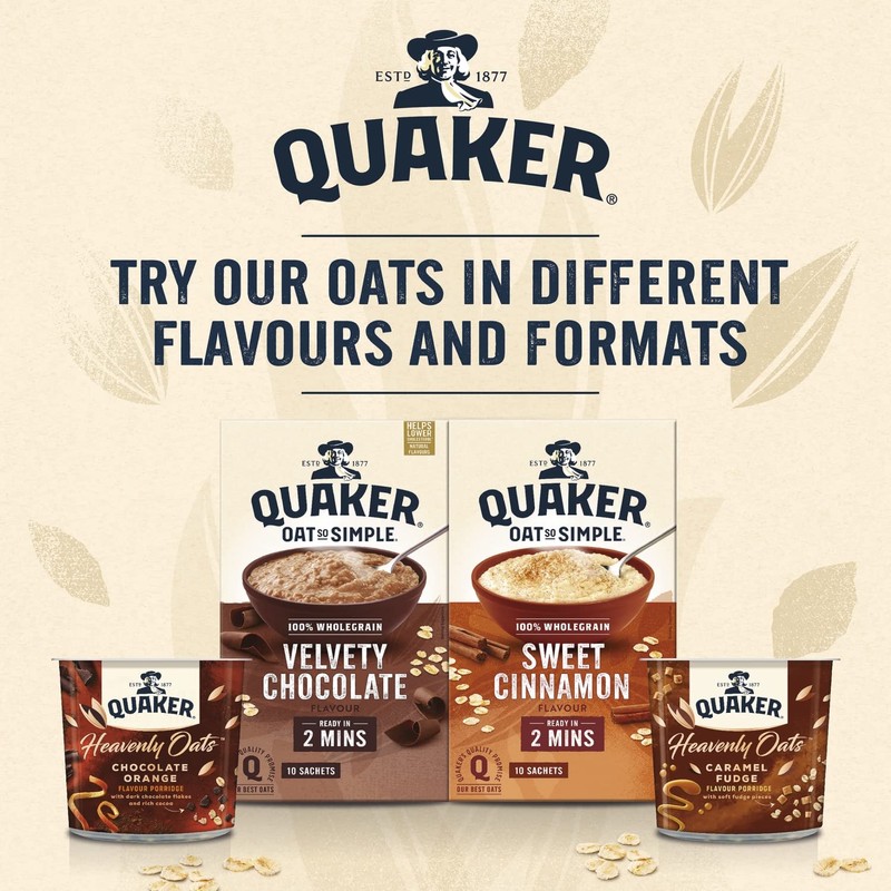 Quaker Oat So Simple Sweet Cinnamon Porridge, 10 x 33g
