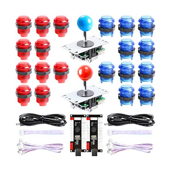 Hikig New Updated Version 2-Player LED Arcade DIY Kit -
