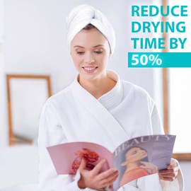 Bondi Microfiber Hair Towel - Anti Frizz Microfiber Towel for Long, Thick or Curly Hair - Super Absorbent - Fast Drying - XL (42 x 22) - Rectangle