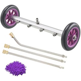 PWACCS Pressure Washer Undercarriage Cleaner – 16 Inch Power Washer Under Carriage Spray – High Pressure Washing Under Car Attachment with 3 Pcs Extension Wand – 4000 PSI