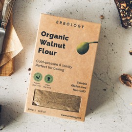 100% Organic Walnut Flour 300g - Cold-Pressed Raw Walnuts - Small Batch - Sustainably Straight from Farm in Transylvania - Non-GMO - Recyclable Packaging