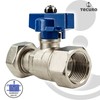 tecuro Ball Valve with Union Nut Rp 3/4 Inch x