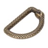 20Pcs Metal D Rings Snake Pattern Wear Resistant Metal Rings