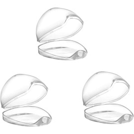3Pcs White Baby Dummy Case, Transparent Pacifier Case Pacifier Holder Box, BPA Free Dummy Container, Pacifier Case Nipple Shield Case and Pacifier Case for Travel and Home Soothers and Teethers