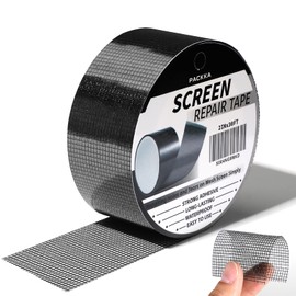 PACKKA Window Screen Repair Tape, 2" x 30FT(360IN) Strong Adhesive & Waterproof Tape Screen Repair Kit Mesh Repair for Window Screen and Screen Door Tears Holes