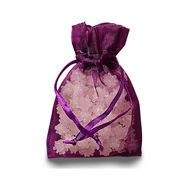 Plum Organza Gift Bags | Quantity: 30 | Width: 5"