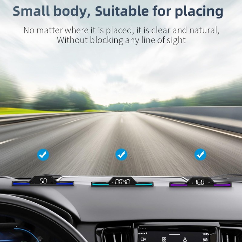 BOFRHME G15 HUD Head-Up Display GPS Speeding Alarm Driving Speed