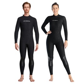 Diving Suit Full Body Wetsuits for Men and Women Long Sleeve Thickened Warmth for Scuba Diving Surfing Freediving and Winter Swimming Enthusiasts 3MM Wetsuit