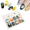 AnGalaxy Nail Sticker DIY Nail Decal 3D 3D Look Nail