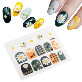 AnGalaxy Nail Sticker DIY Nail Decal 3D 3D Look Nail Decor Nail Art Easy to Apply Top Designer Design Provides Women Various Elegant Luxury Nail Design Options Cute Nail Stickers Overlay