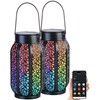 Lunartec Bluetooth Lantern: Smart Solar Lantern Metal RGB CCT LEDs
