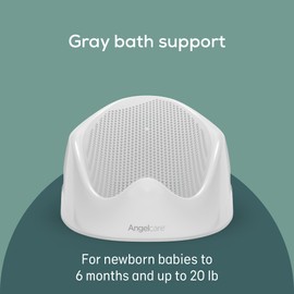 Angelcare Angelcare Baby Bath Support (Gray) | Ideal for Babies Less Than 6 Months Old