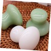 WOONEKY 1pc Jade Mushroom Scraping for Facial Massage White Jade