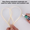 Outdoor solar light strip, LED light strip solar 6000mAh 32.8