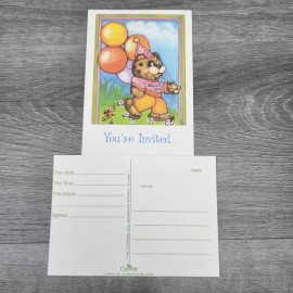 Invitation Postcard, Early 80s Vintage "You're Invited Roller Skates" Book of 12