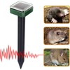 [4 Pack] Solar Sonic Mole Repellent Gopher Repellent Groundhog Detergent