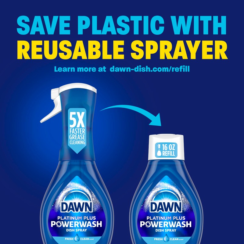 Dawn Powerwash Spray, Dish Soap, Dishwashing Liquid, Cleaning Supplies, Fresh