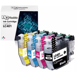 No brand 4 pk LC401 Ink Cartridges for Brother LC401 MFC-J1010DW MFC-J1012DW MFC-J1170DW