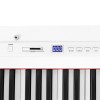 MUSTAR White 88Keys Semi-Weighted Digital Piano Electric Keyboards w/Pedal,Stand