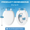 Plexon Soft Cushioned Toilet Seat, Easy To Clean & Change