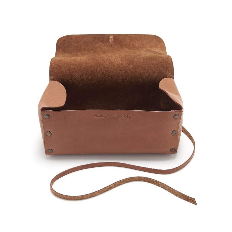 The Brighton Beard Co. Ruxley Leather wash Bag