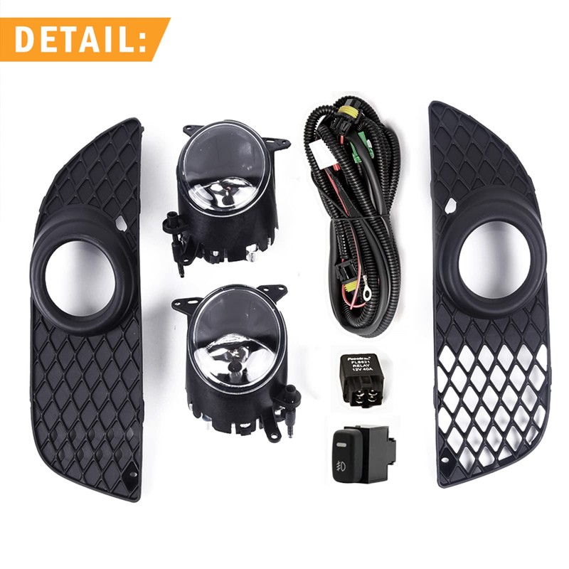 VGETTING Fog Light For Mitsubishi Lancer 2008-2014 Front Bumper Driving