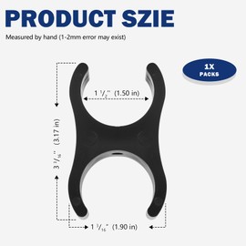 doufuhua Pontoon Boat Ladder Storage Stowing Clips Boat Ladder Replacement Parts Replacement for Boat Hardware Accessories B00351PL-WS-CP Fit for 4 Steps Telescopic Boat Ladder 1-1/2″ Tube.