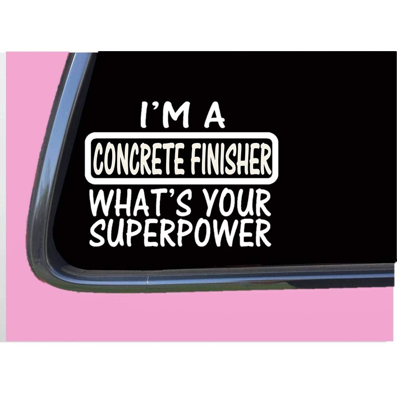 Concrete Superpower TP 991 vinyl 8" decal Sticker ready mix