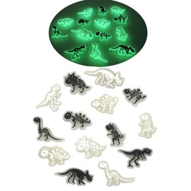 pequano 14PCS luminous Dinosaur Charms Decoration for Shoe,charms for boys Decoration for Shoe,Bag,Bracelets Dinosaurs Themed Party Favor