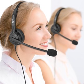 Arama Cisco Phone Headset with Microphone Noise Cancelling,RJ9 Telephone Headset Compatible with Cisco Office Landline Phones 6851 6945 7841 7861 7942 7945 7961 7962 7965 8811 8841 (A602C)