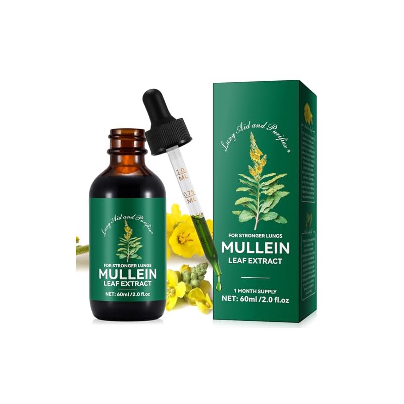 Mullein Extract - 60 ml Mullein Leaf Drops - Mullein