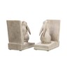 Bunny Rabbit Bookends, Set of 2, White Finish
