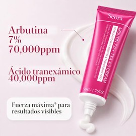 Crema iluminadora coreana para rostro y cuerpo, arbutina y ácido tranexámico crema facial para tono de piel desigual y aspecto de manchas oscuras para