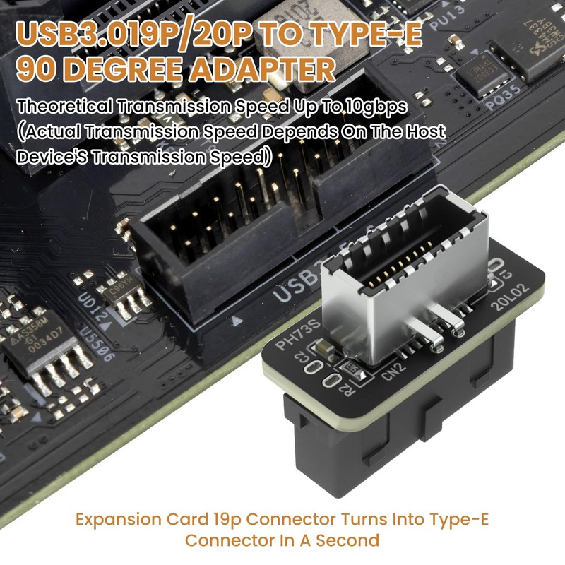ZDRU USB 3.0 Front Panel Adapter, 19Pin USB 3.0 to
