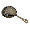 Barfly Julep Strainer, Stainless Steel, Black, 15.7 x 7.3 x