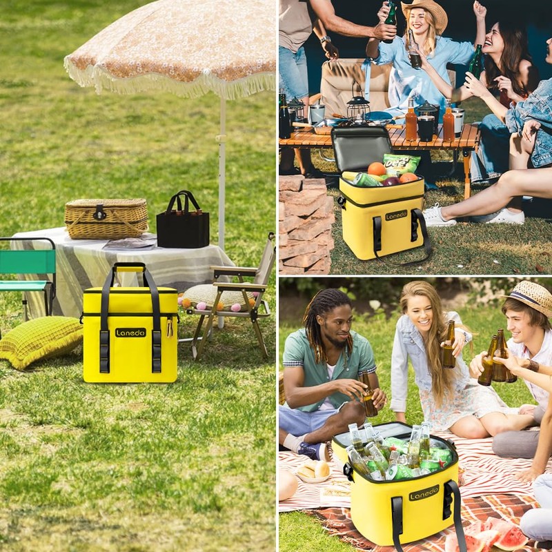 Lanedo Lunch Soft Cooler 20 Can, Soft Carrying Handle Insulated