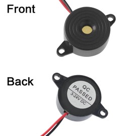 Yetaida 5PCS DC 3-24V Piezo Buzzer, 87dB Active Electronic Sound Beep Alarm Continuous Sounder, High Decibel Ringer Tone Beep Speaker SFM-20B