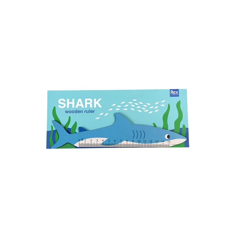 Shark Shaped Wooden Ruler