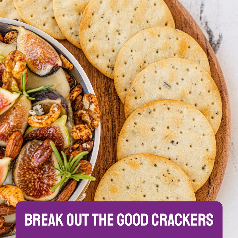 Milton's Gourmet Crackers, Salt & Pepper - Non-GMO Project Verified,