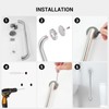 16 Inch Grab Bars for Wall White, Safety Shower Grab